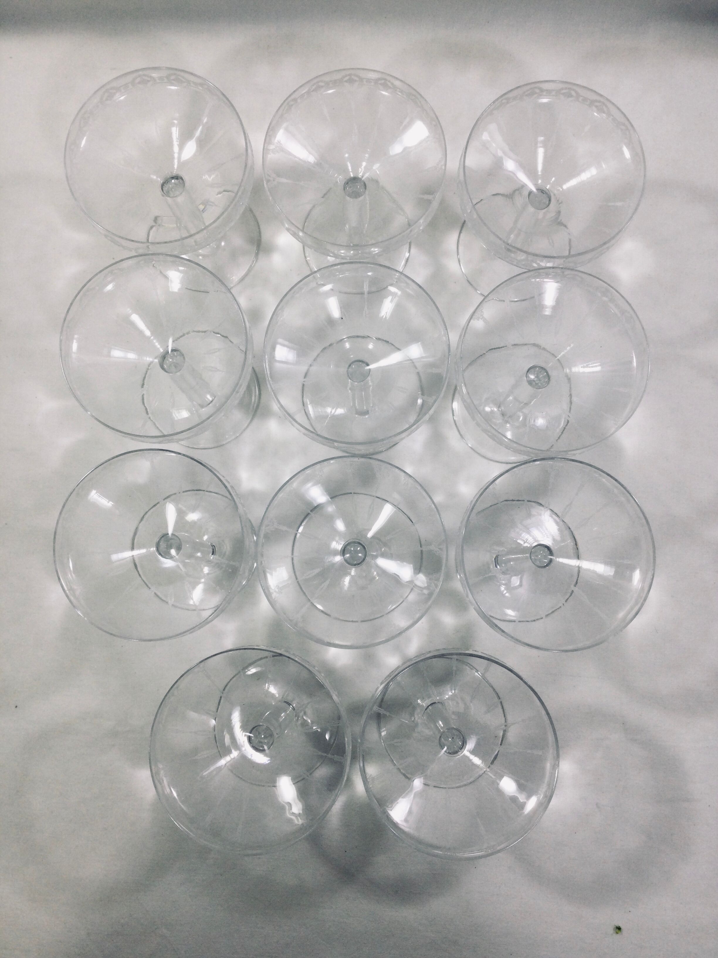 Art deco crystal glass service