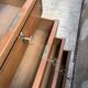 Double-sided walnut counter desk 1900