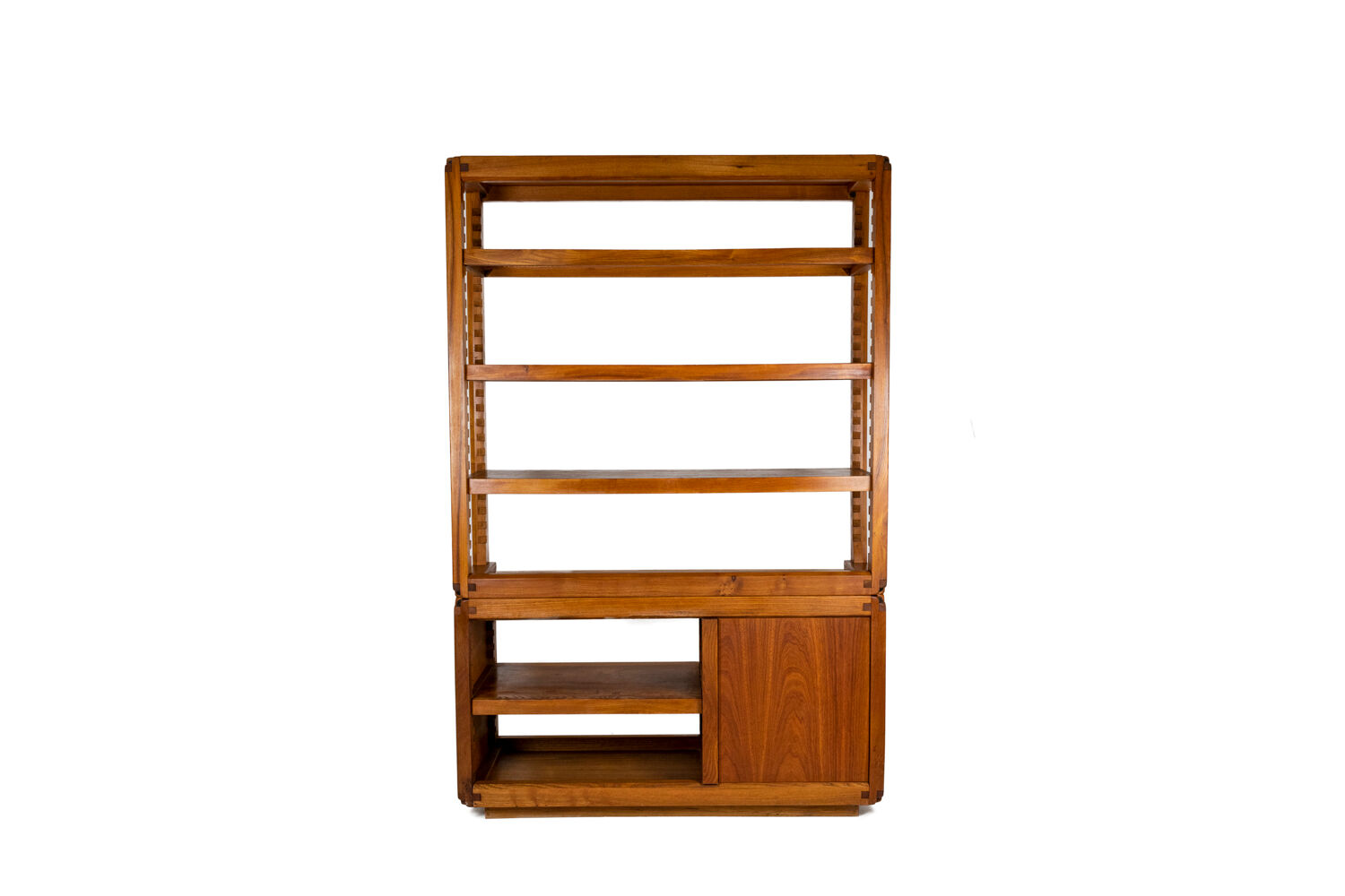Pierre Chapo, Elm shelf furniture, 1960s