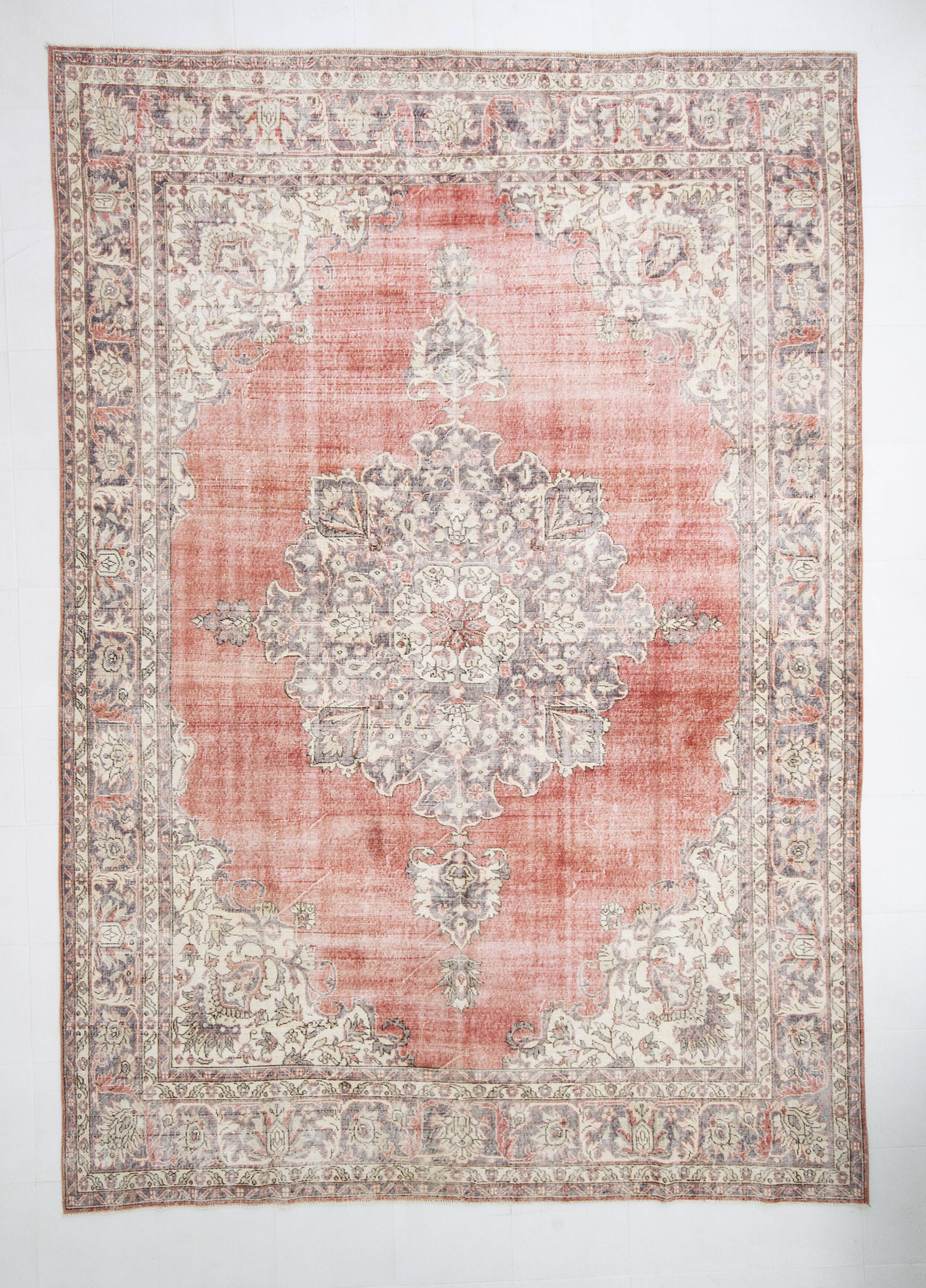 9x13 Oversize Rustic Vintage Rug, 274x389Cm