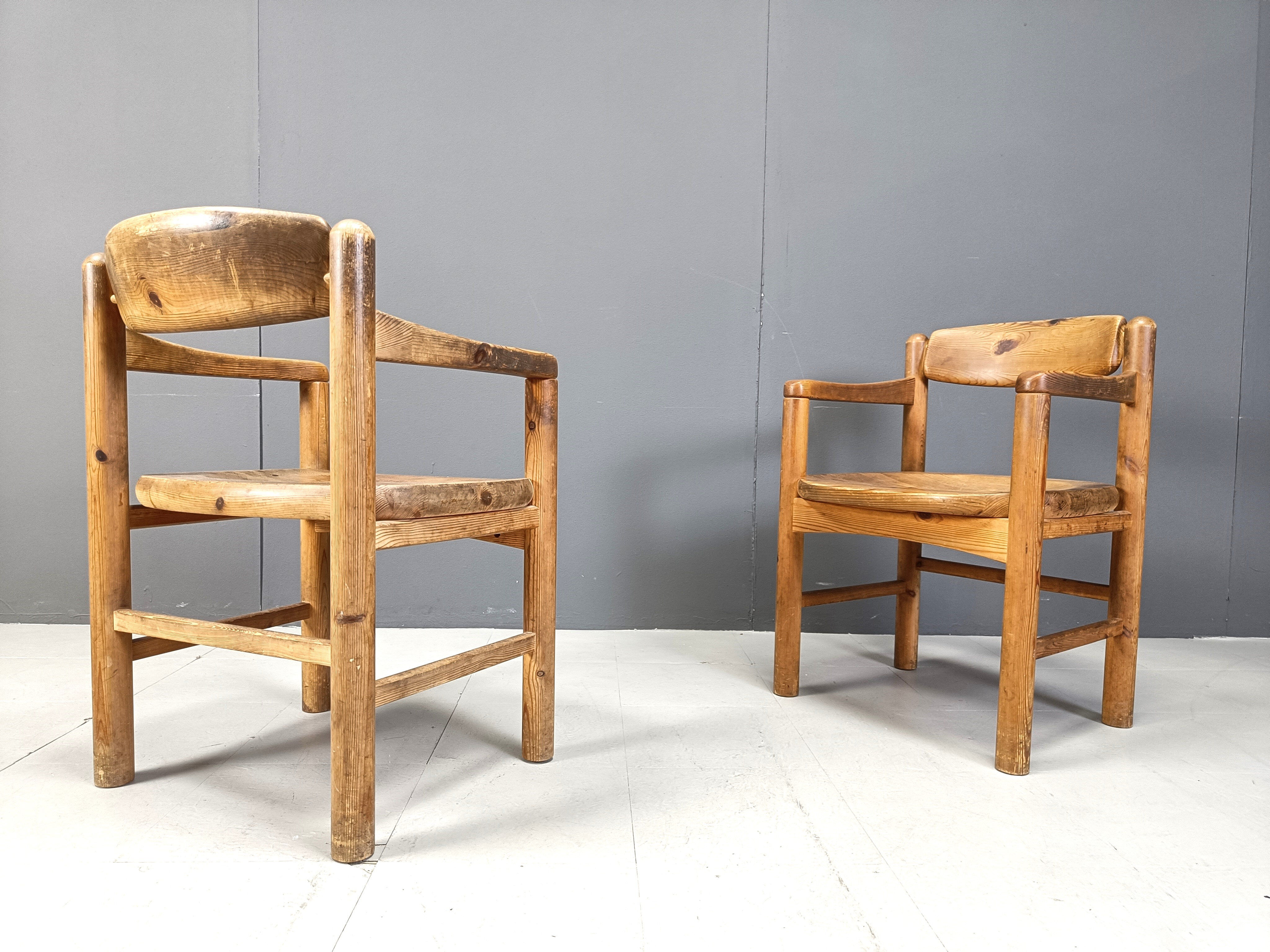 Rainer Daumiller pine wood dining chairs for Hirthals Savvaerk