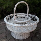Rattan bottle rack portable bar