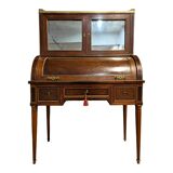 Bureau de dame à cylindre en acajou, époque Louis XVI