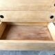Three-drawer commode ARP — Minvielle, oak and lacquered metal, France, years