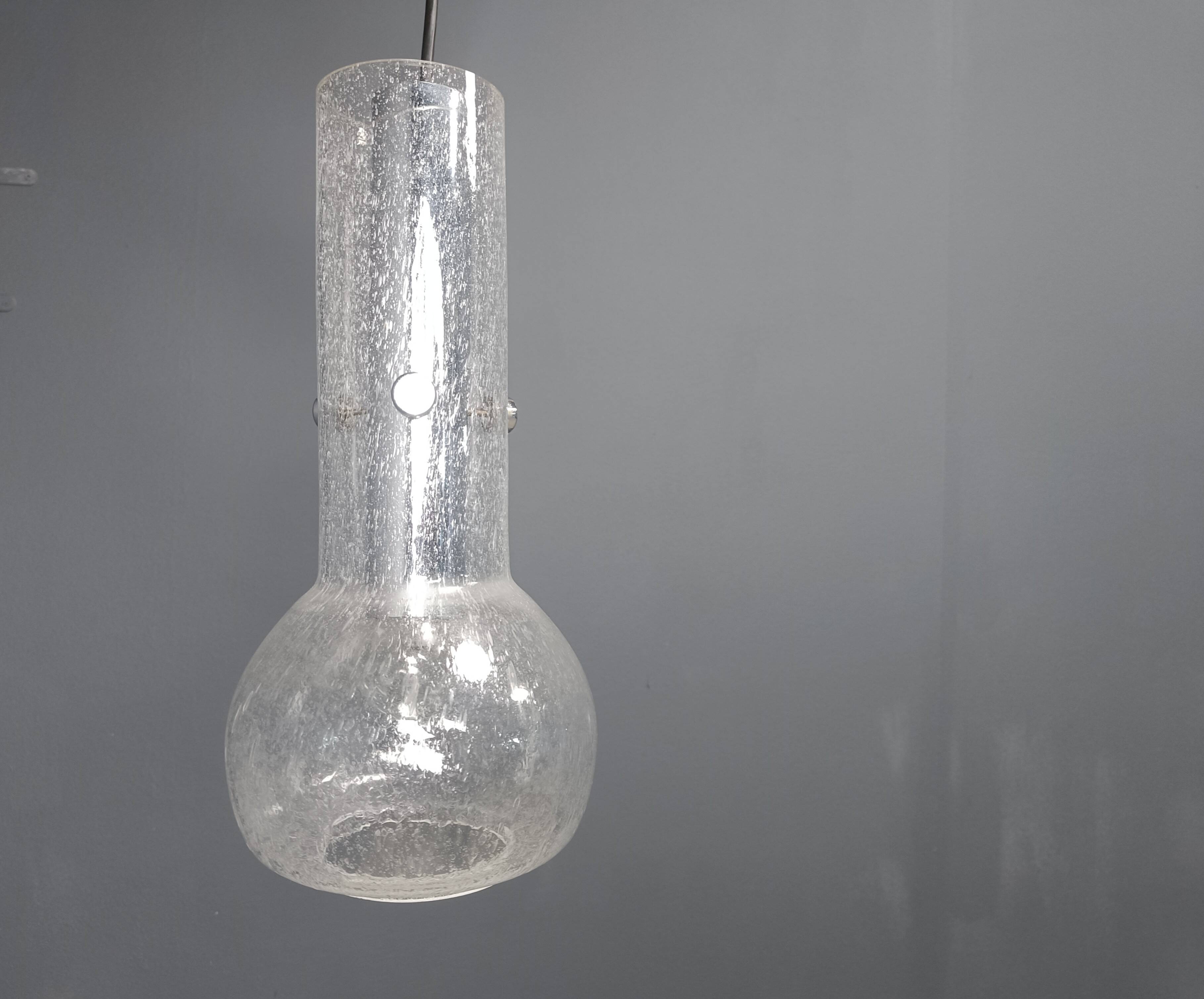 Vintage murano glass pendant light, 1970s