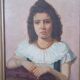 Oil on canvas female portrait 1898 - Maurizio Barricelli (Benevento, 1874 – Rome, 1931)