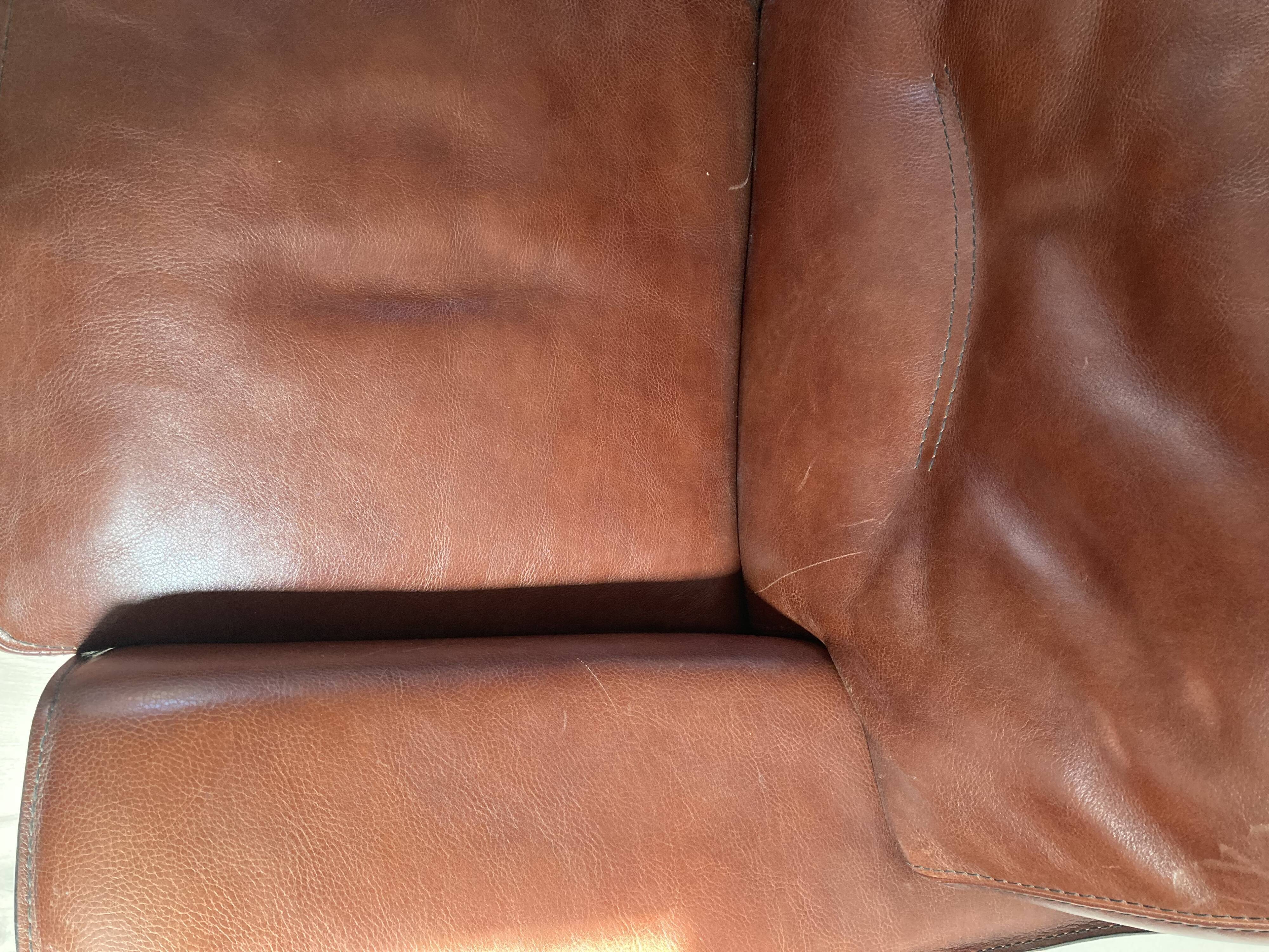 Canape 2 seater 100% leather brown