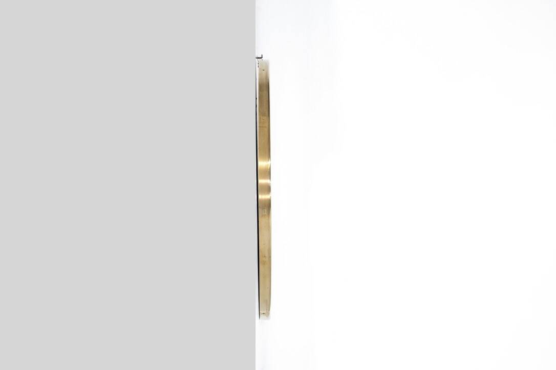 Vintage brass mirror, Italy, 1960s.