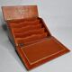 Vintage letter holder box decorated and hand-painted