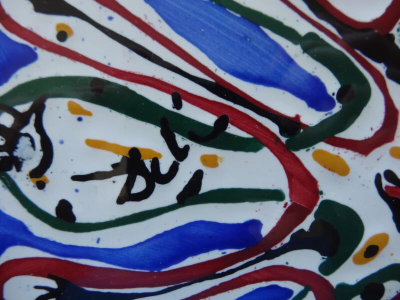 Salvador Dali: Mouth with a Thousand Eyes, original signed ceramic.