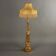 Eclectic antique carved wooden candlestick, Italy, 19th century.