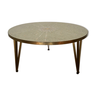 Glass mosaic coffee table by Berthold Müller-Oerlinghausen