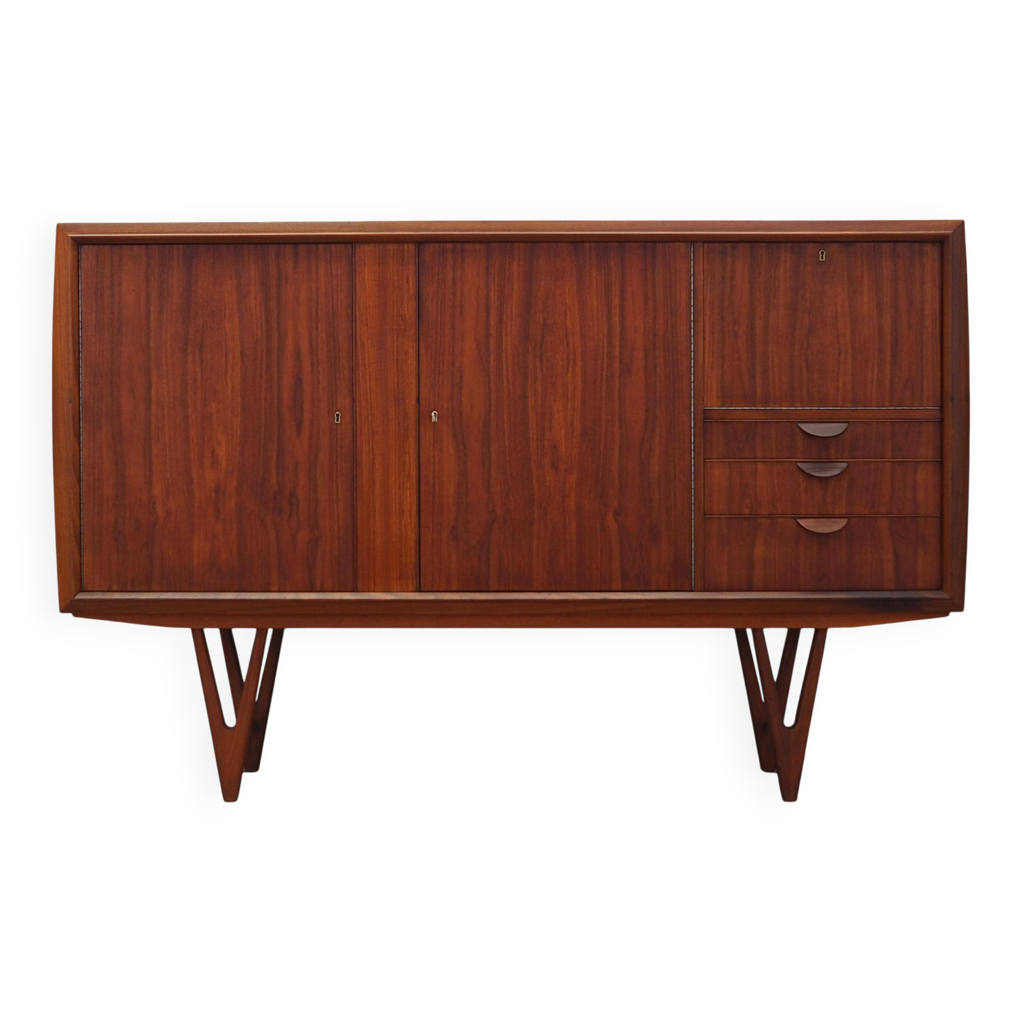 Enfilade en teck, design danois, années 1960, designer : Kurt Østervig