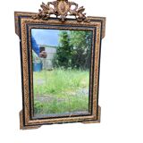 Napoleon III Gilded Wood Mirror, 19th Century - 65 x 100 x 6 cm