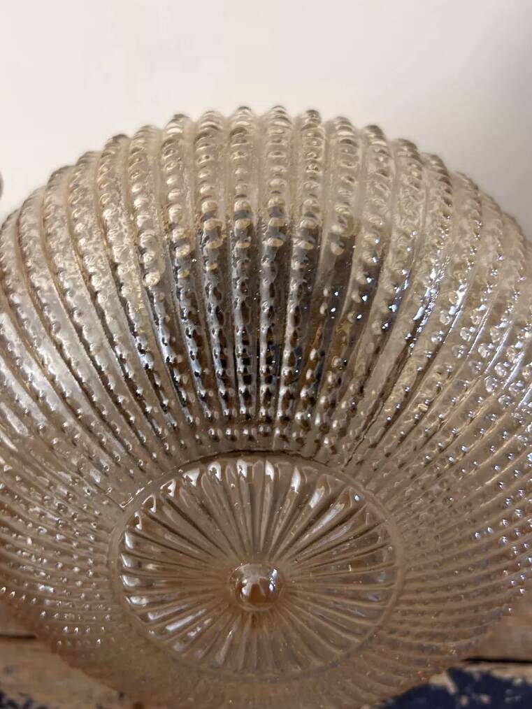 Golden globe wall light