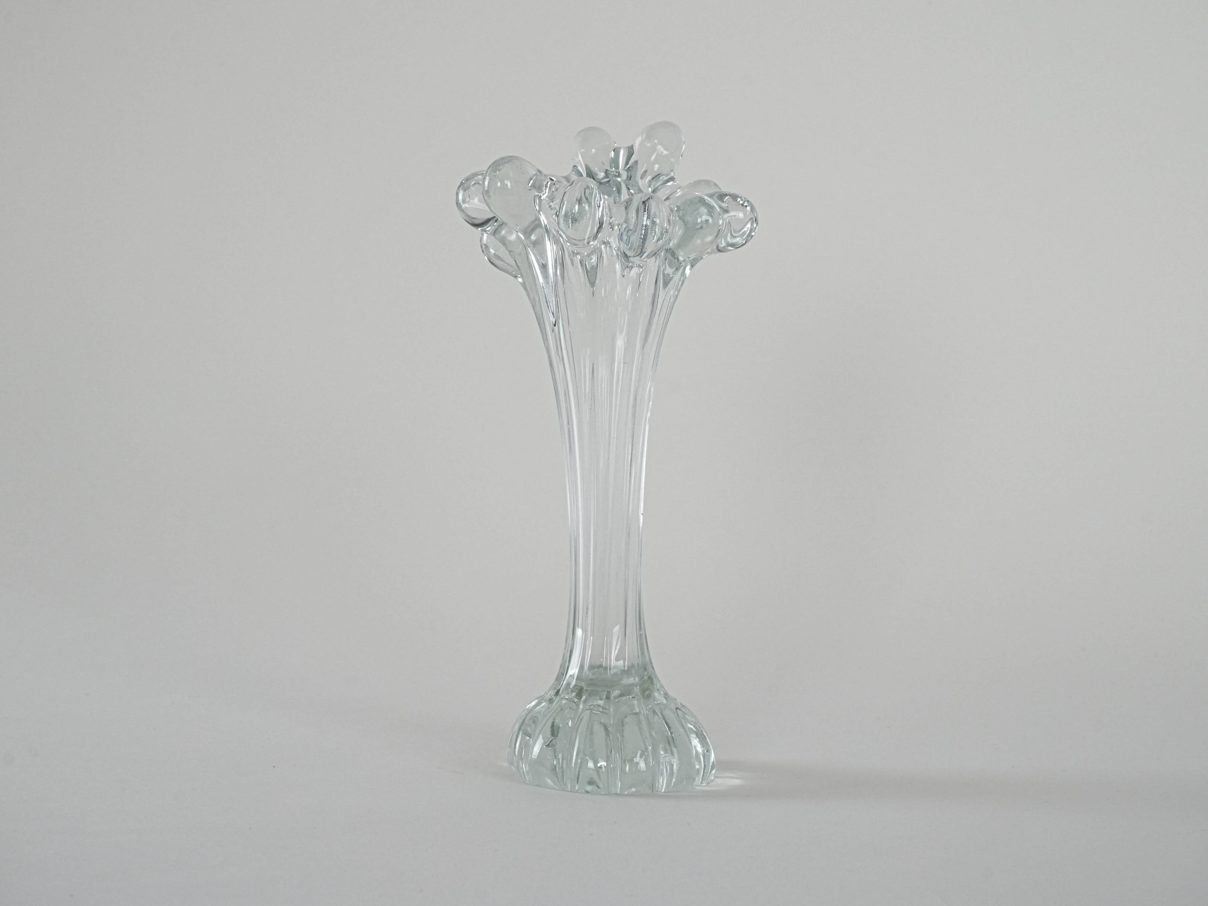 Glass vase, Danish design, 1970s, production: Denmark