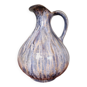 Art Deco vase/jug in flamed stoneware, by Roger Guérin