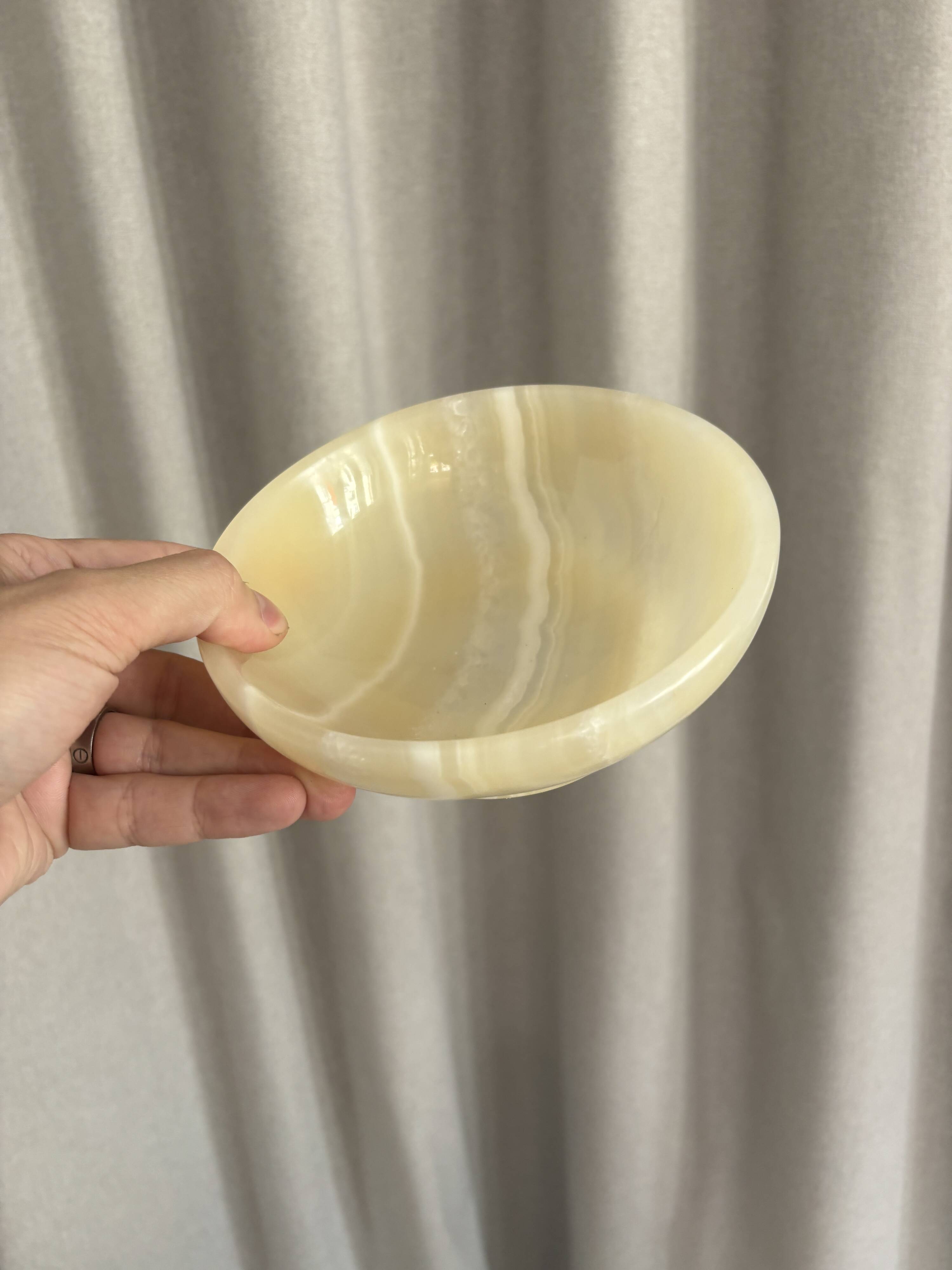 Vintage decorative onyx bowl