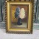 Paire de peintures de fleurs