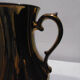 Jersey earthenware teapot - bronze color