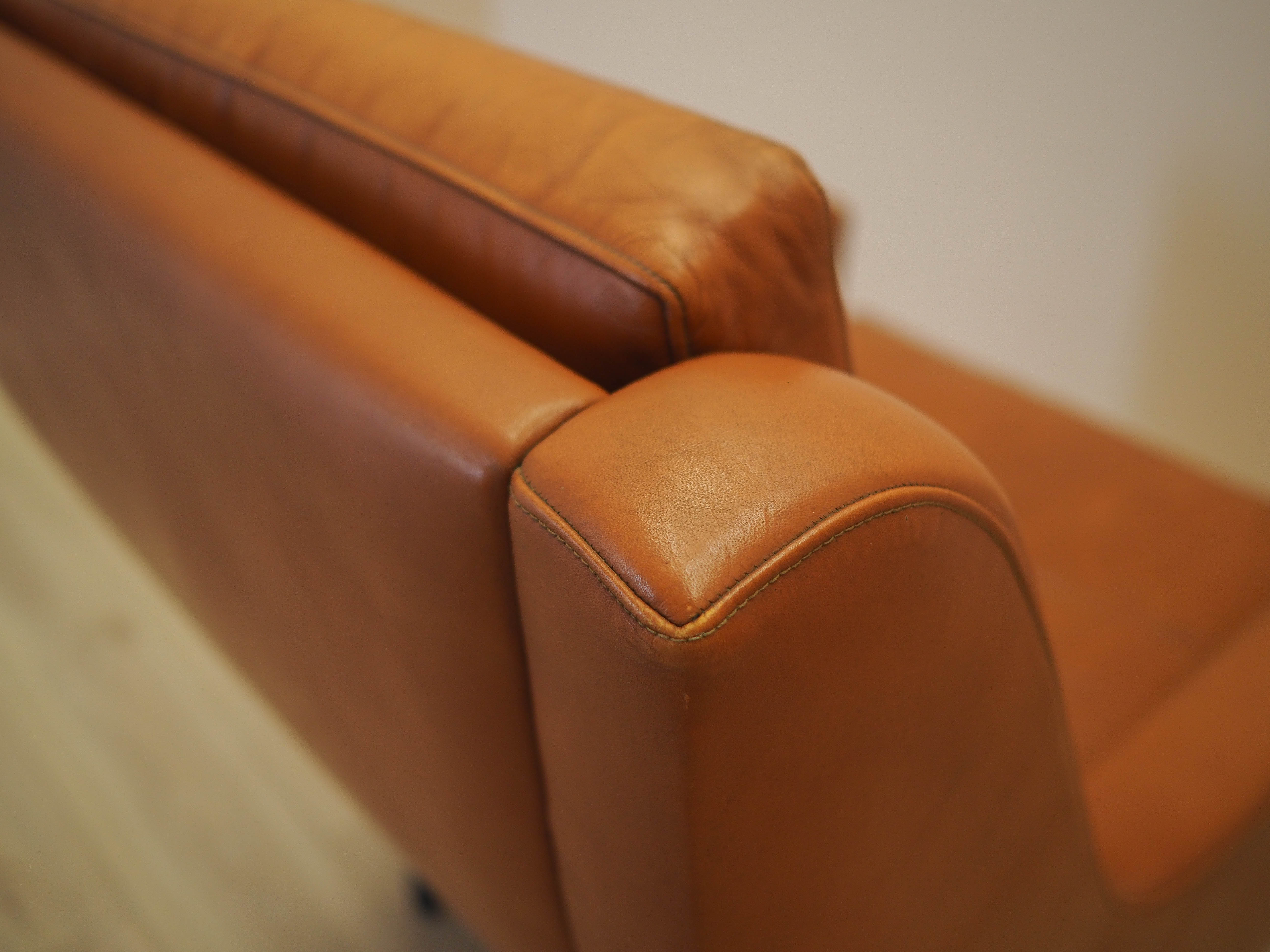 Orange armchair, Danish design, 1970s, made in Denmark