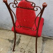 6 wrought iron chairs by Raymond Menos, Haiti