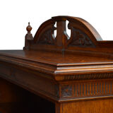 Victorian Solid Oak Open Bookcase