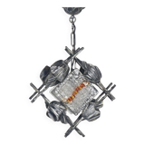 Brutalist hanging lamp designed by Tom Ahlström & Hans Ehrlich, 1960s