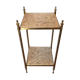 Etagère en laiton et marbre