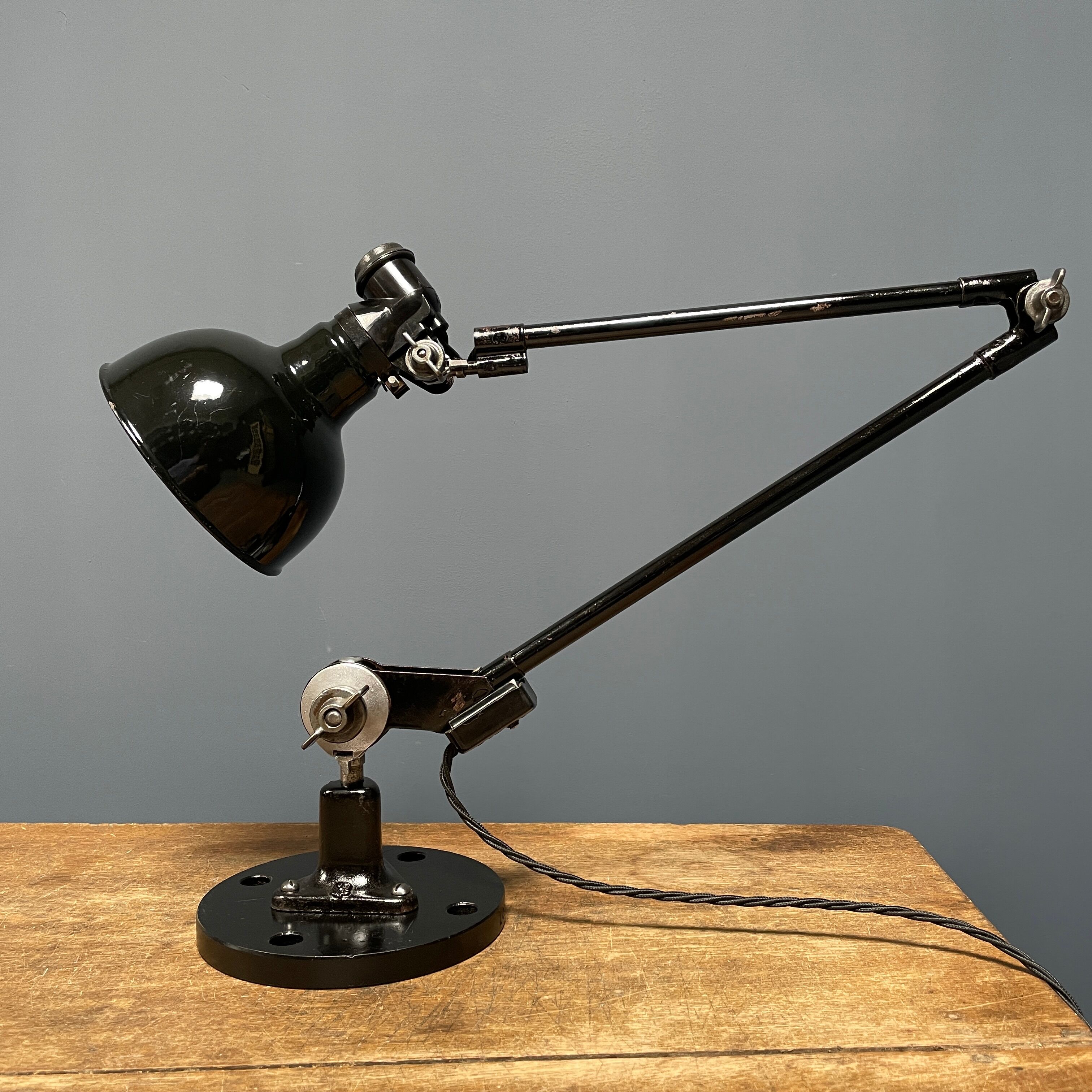 Black Rademacher table lamp from the 1930s