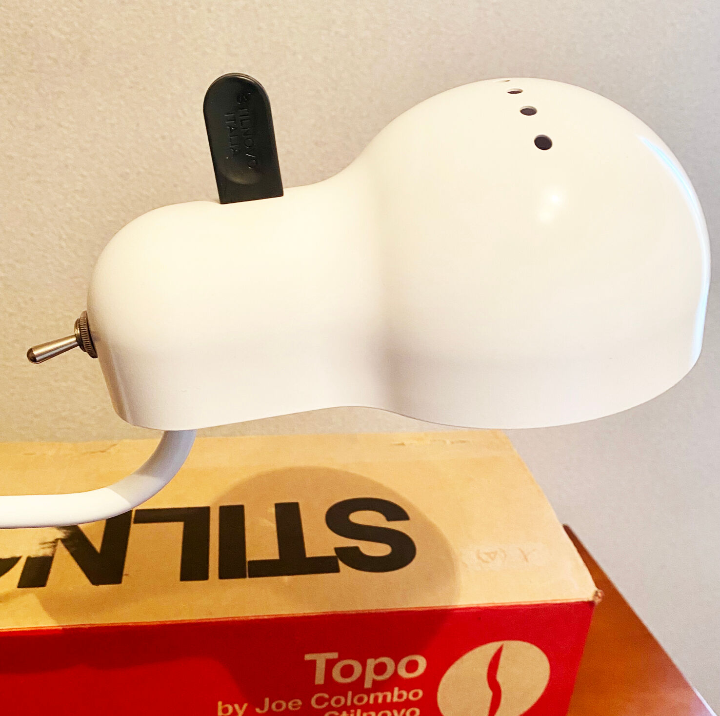 Lampe Topo de Joe Colombo Édition Stilnovo