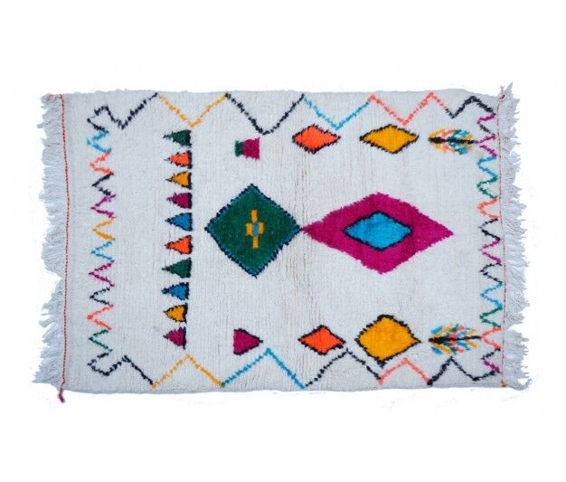 Colorful Berber carpet 138x101cm
