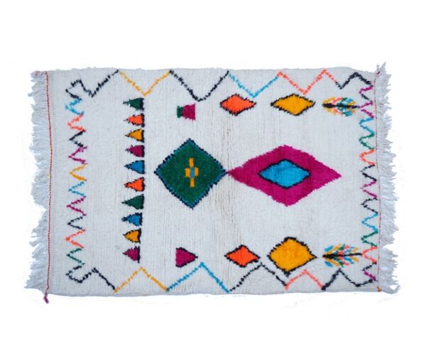 Tapis berbère coloré 138x101cm
