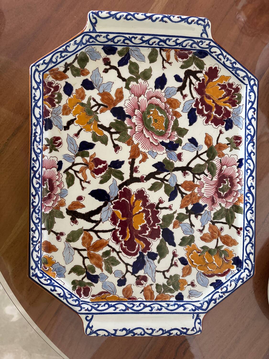 Gien tableware set, peony collection