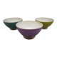 Set of 3 antique bowls in Sarreguemines earthenware.