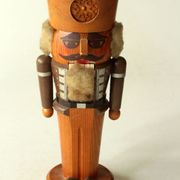Handmade wooden nutcracker (miner), made in Erzgebirge/East Germany, vintage from the 1950s