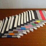 12 vintage fringed napkins