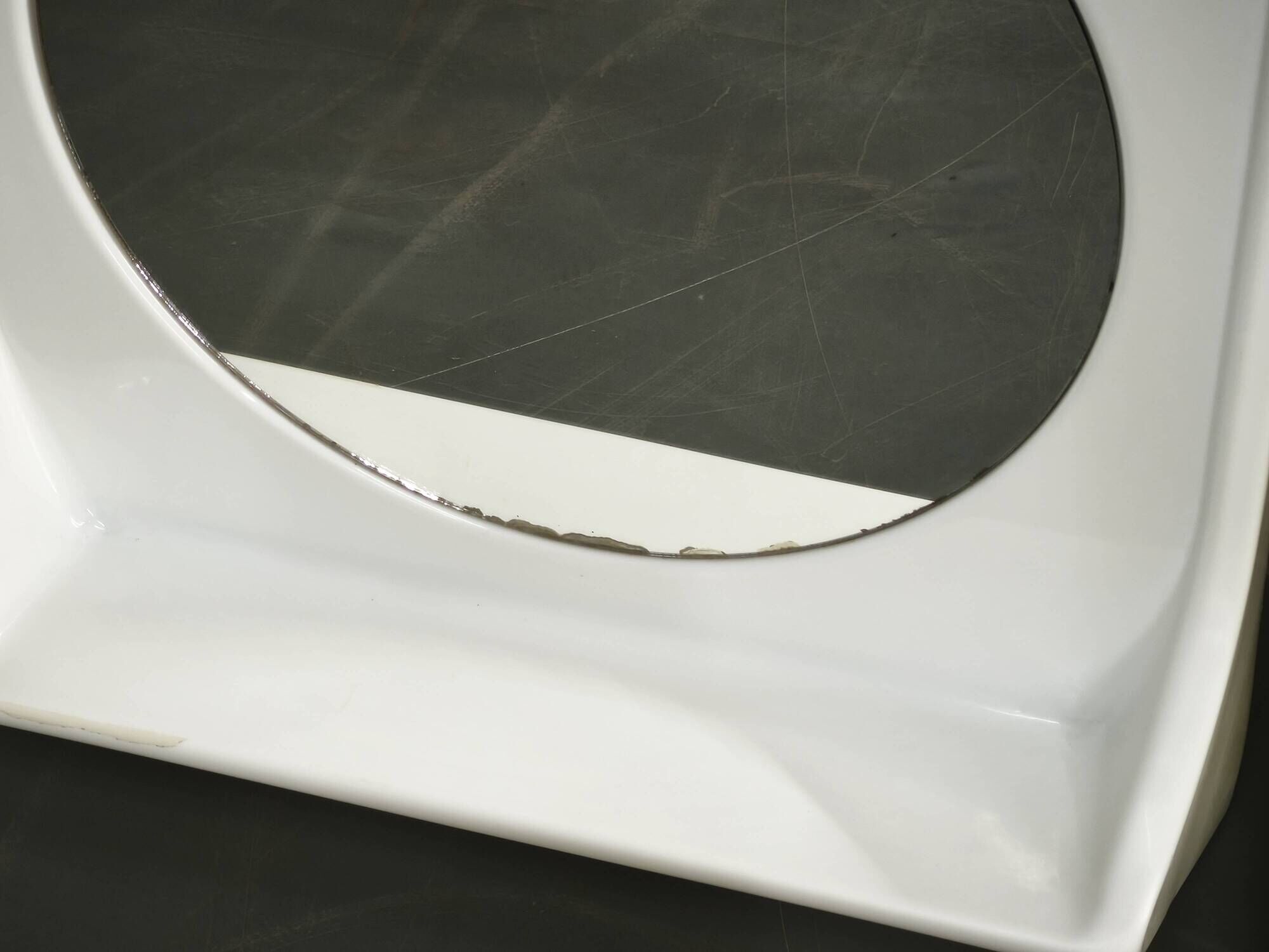 Pair of Italian Space Age Terry Plastic Mirrors, 1970s
