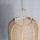 Large lantern-shaped rattan pendant lamp H50 D24