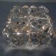 Gold-Plated & Crystal Glass Flush Mount Light from Kinkeldey, 1970s