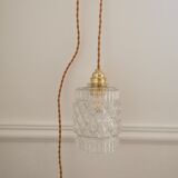 Glass hanging lamp