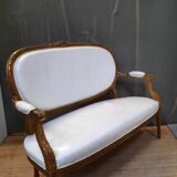 Louis XVI living room in gilded wood