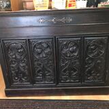 Low gothic style buffet epoque louis xiii