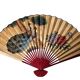 Large vintage hand-painted Japanese fan