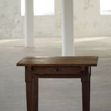 Primitive side table from the early 19th century in pine, Danish baroque cabinetmaker.
