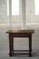 Primitive side table from the early 19th century in pine, Danish baroque cabinetmaker.