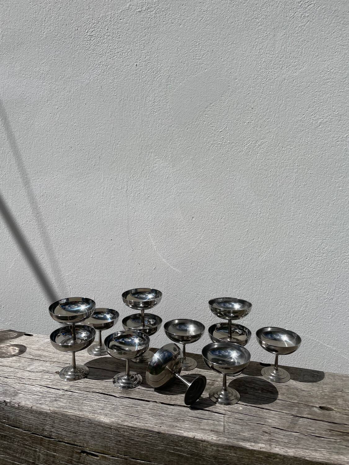 12 coupes Rémy Letang inox 1970