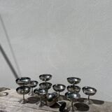 12 Rémy Letang stainless steel bowls 1970
