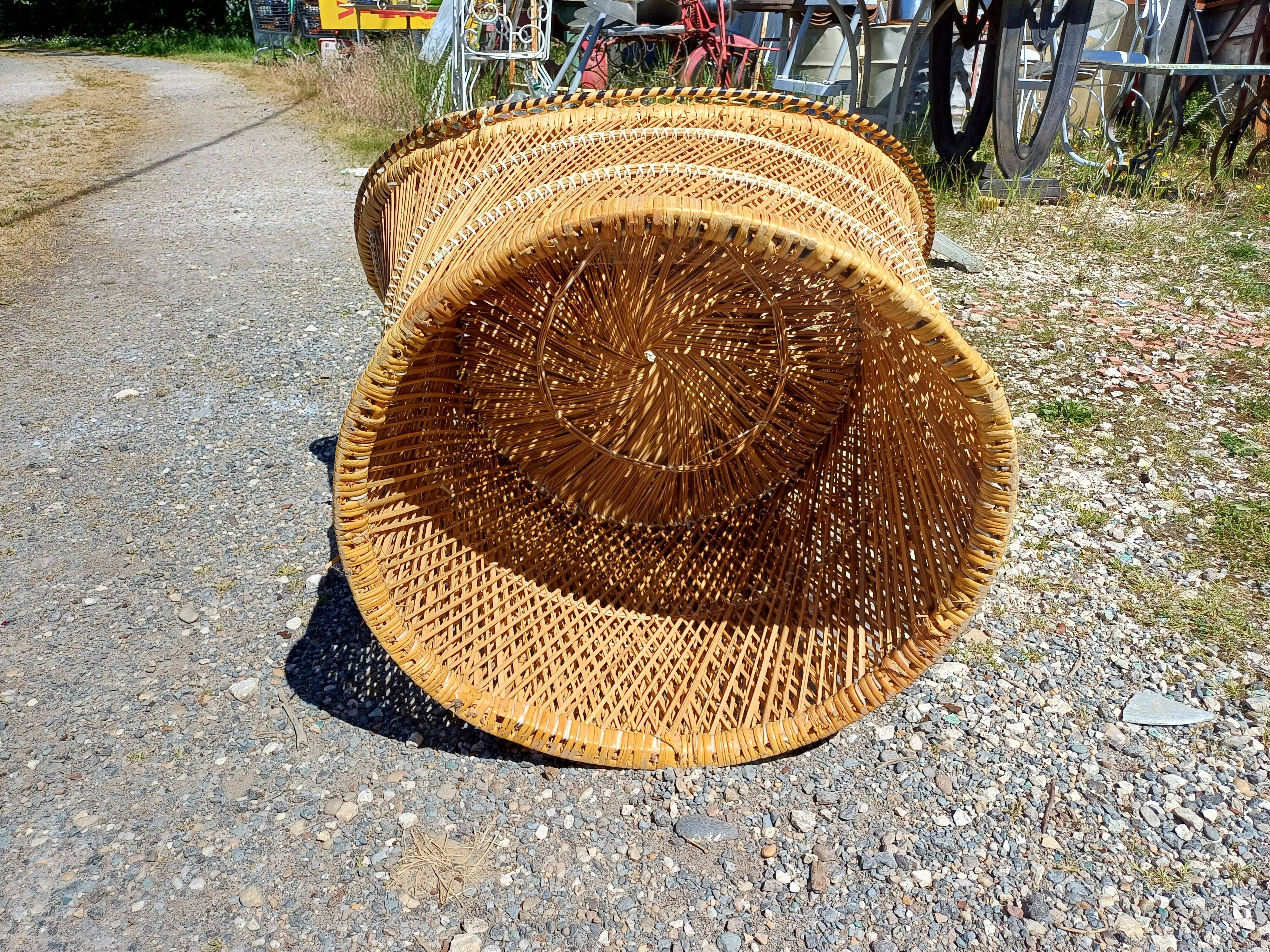 Pair of Vintage Wicker Armchairs