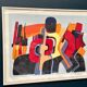 Original Swedish Colour Lithograph – “Composition” by Bo Thorén – Signed – Vintage & Framed